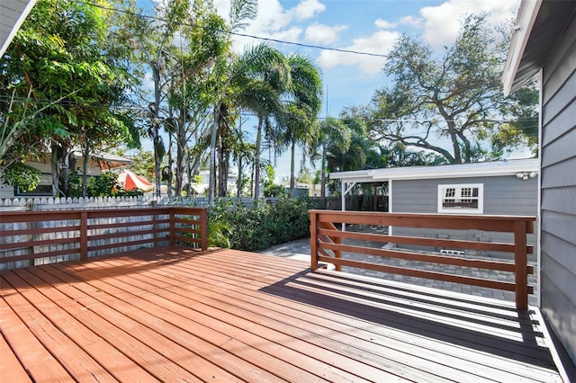 view of wooden terrace