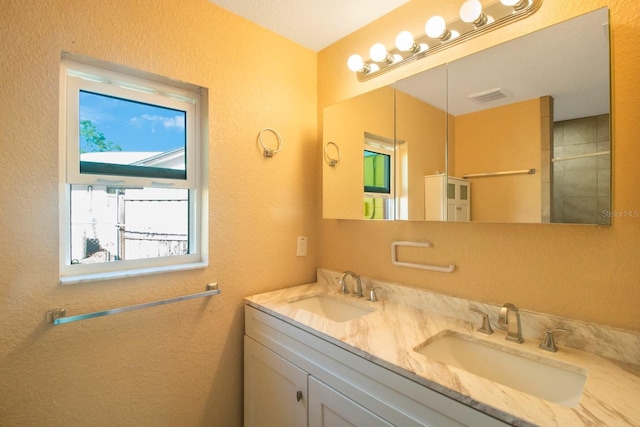 bathroom with vanity