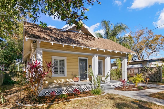 view of front of house featuring a porch