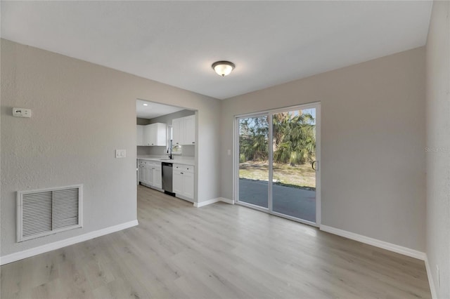 interior space featuring light hardwood / wood-style flooring