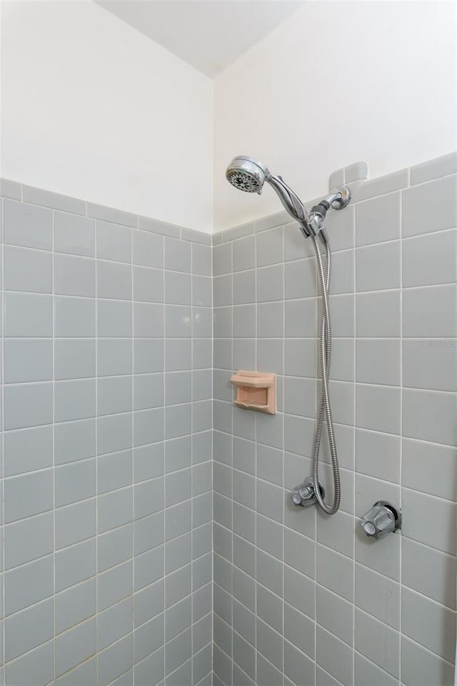 details featuring tiled shower