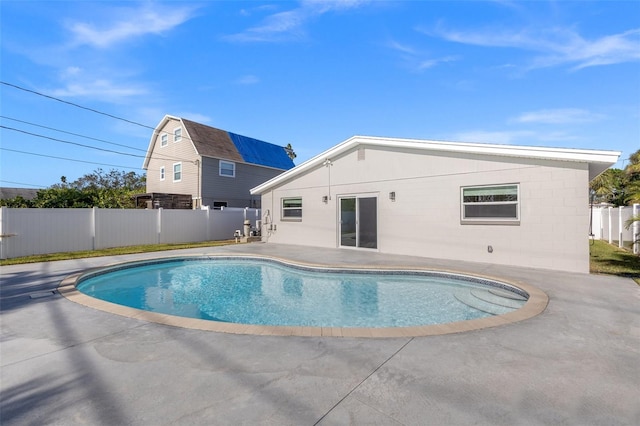 view of pool with a patio area