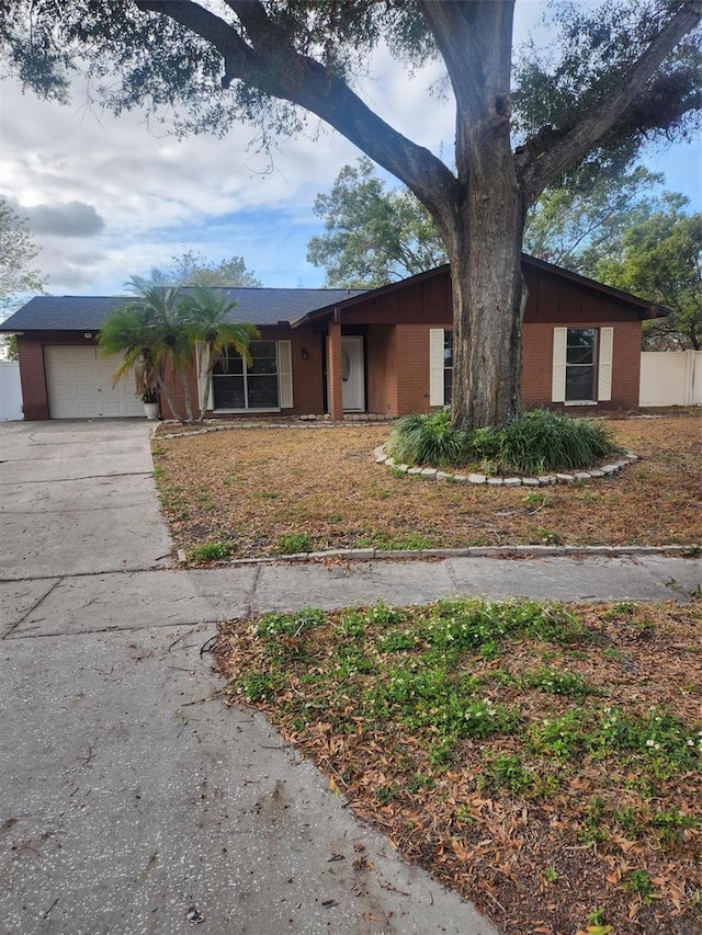 view of front of home featuring a garage