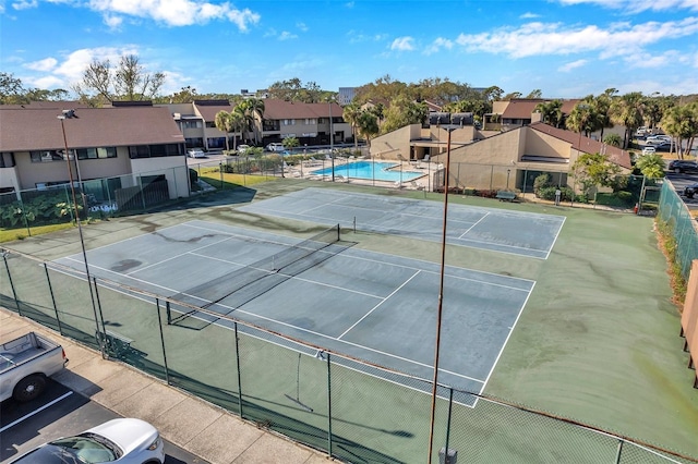 view of tennis court