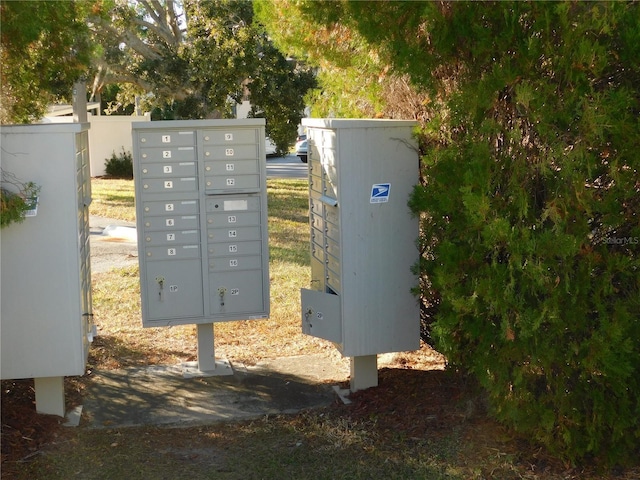 view of property's community featuring mail boxes