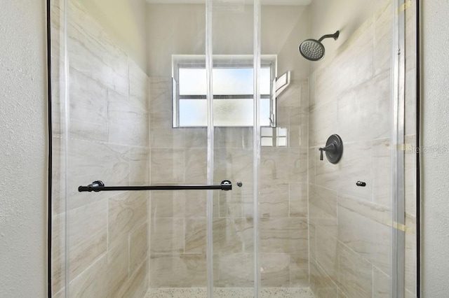 bathroom with walk in shower