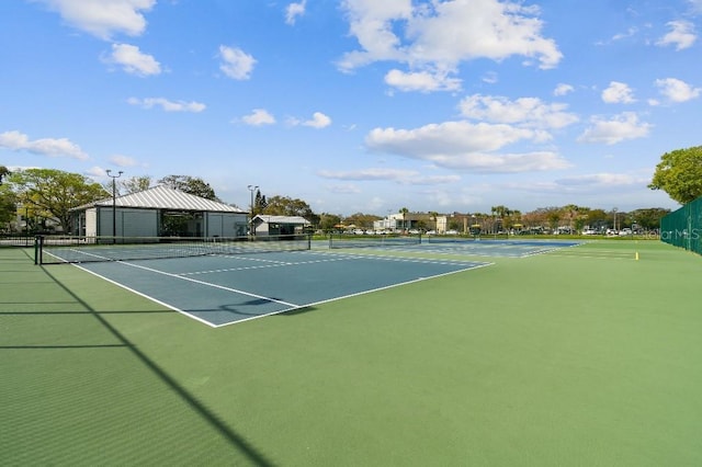 view of tennis court