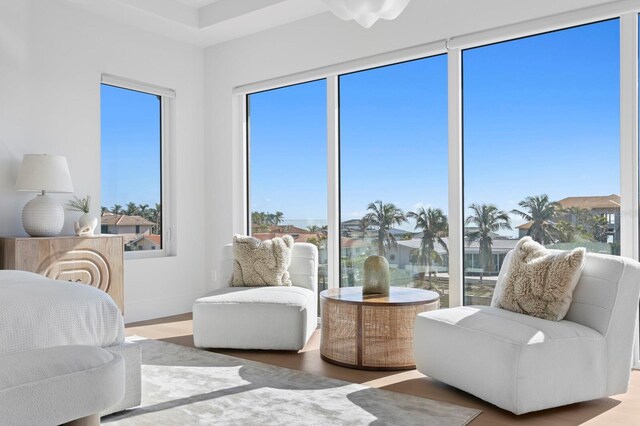 interior space featuring hardwood / wood-style floors