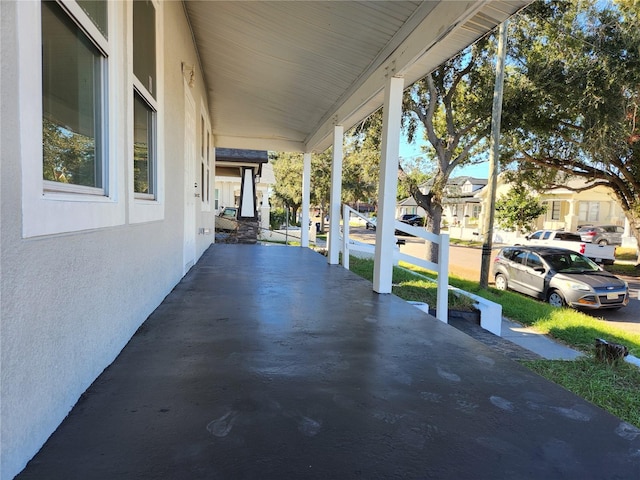 view of patio / terrace featuring covered porch