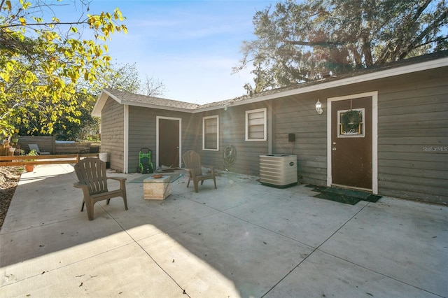 back of house with a patio area