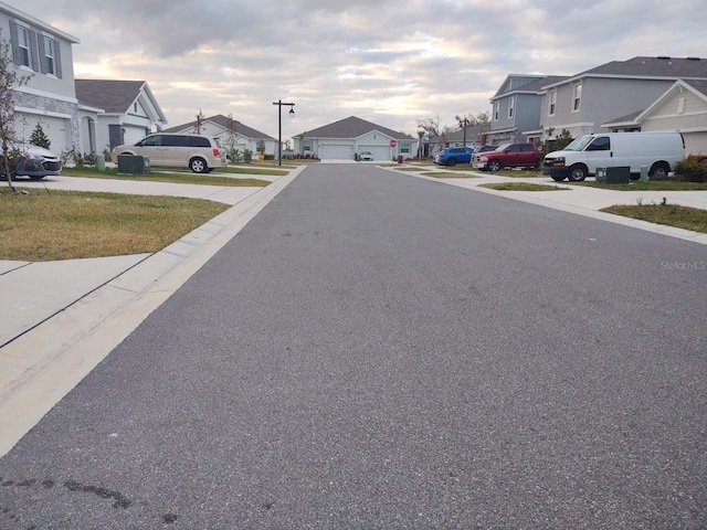 view of street with a residential view