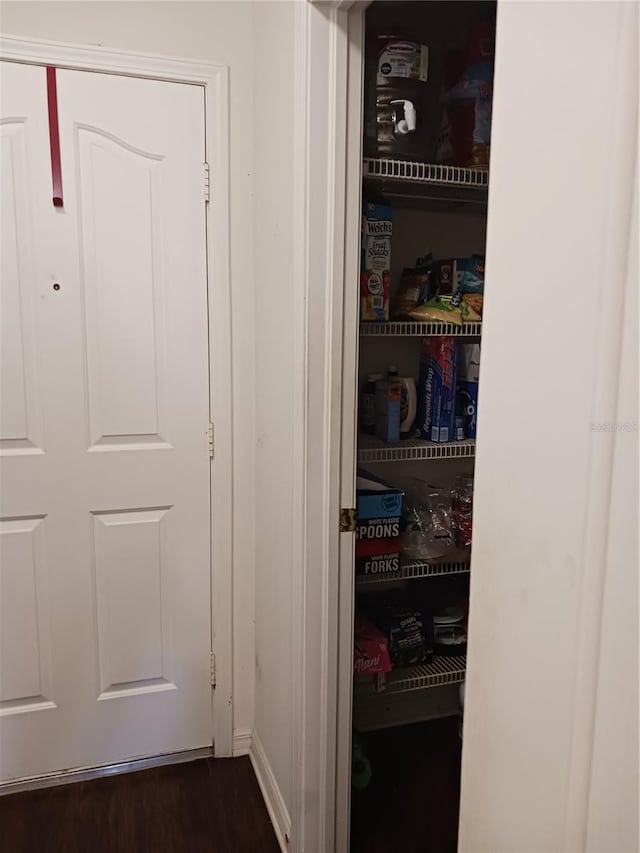 view of pantry