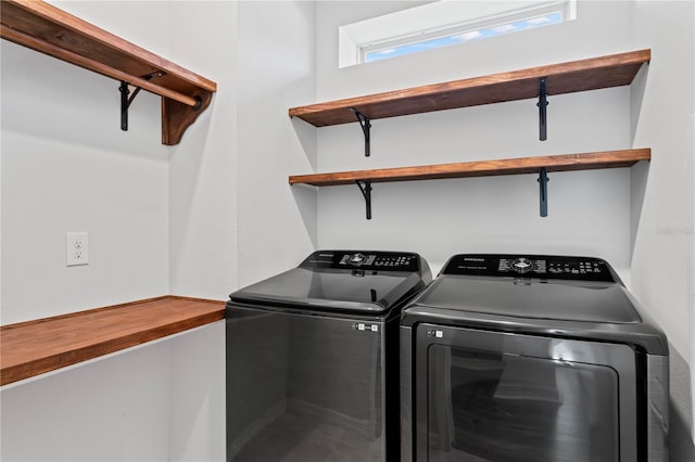 laundry area featuring separate washer and dryer