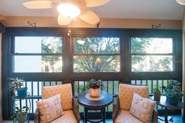 view of sunroom / solarium