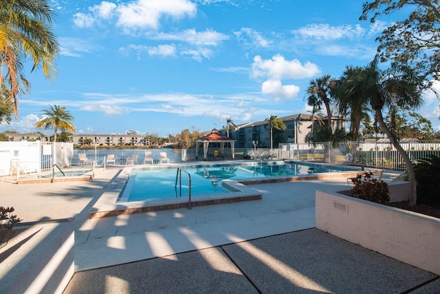 view of pool with a patio area