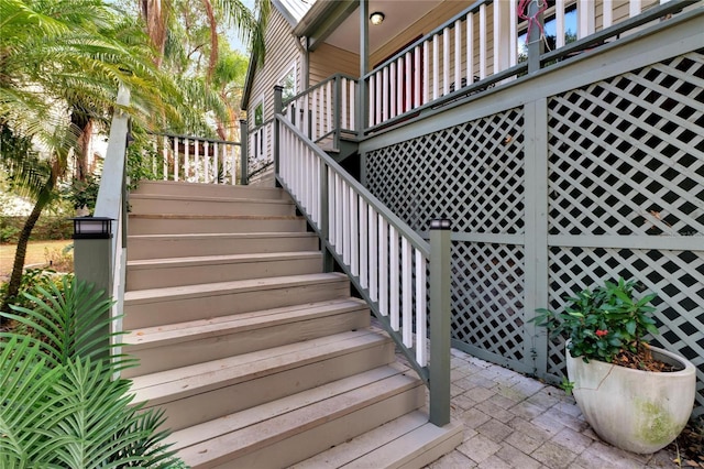 view of stairs