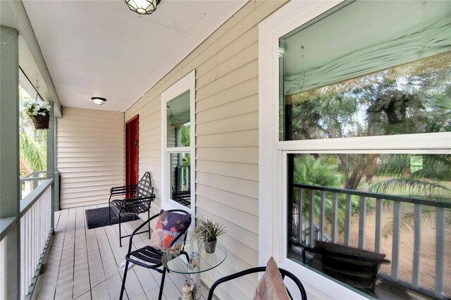 balcony with a porch