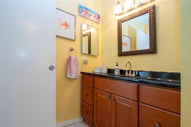 bathroom with vanity