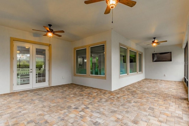 view of patio with french doors