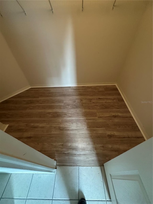 interior space featuring tile patterned flooring