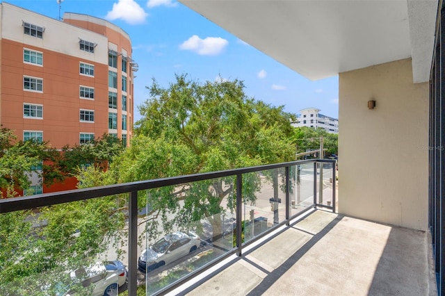 view of balcony