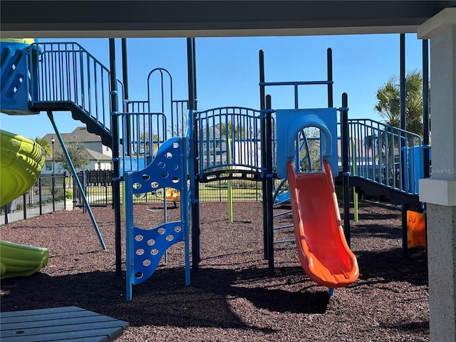 view of jungle gym