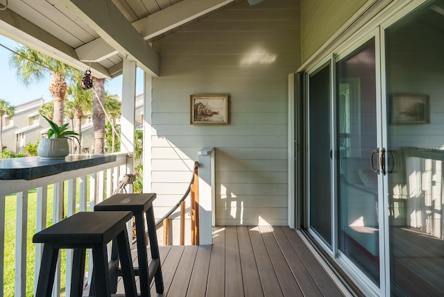 view of balcony