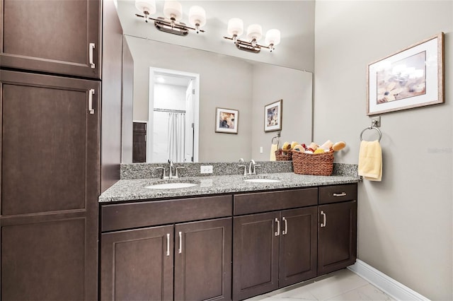 bathroom featuring vanity