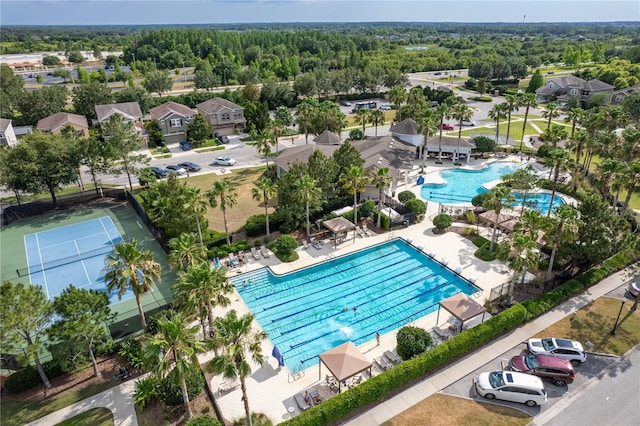 birds eye view of property