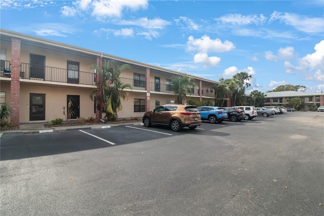 view of parking / parking lot