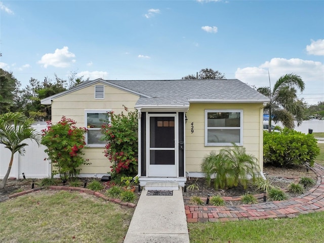 view of bungalow-style home