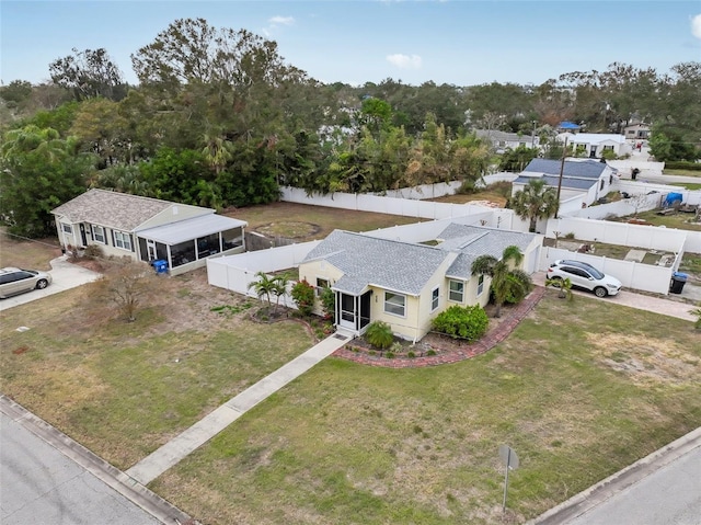 birds eye view of property