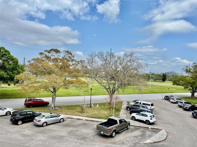 view of uncovered parking lot