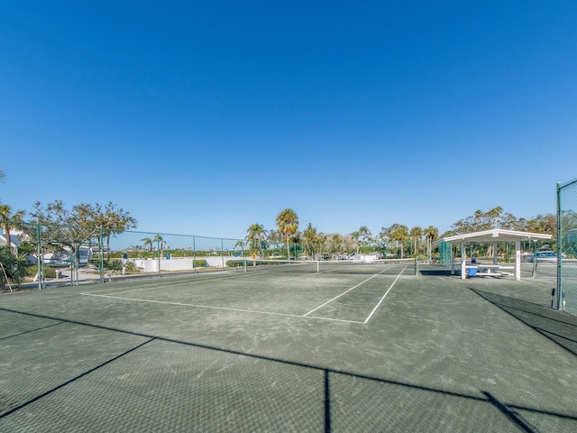 view of tennis court