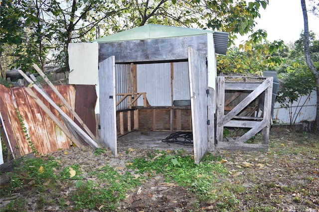 view of outbuilding