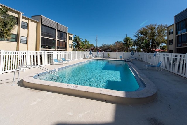 view of pool with a patio