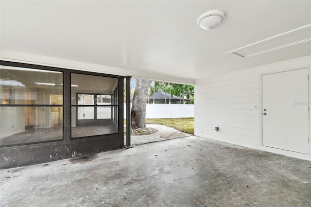 view of patio with fence