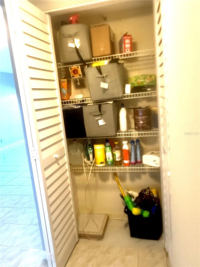 view of pantry