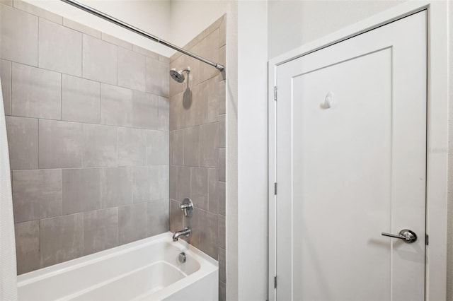 bathroom featuring shower / bath combination with curtain