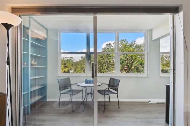 view of sunroom / solarium