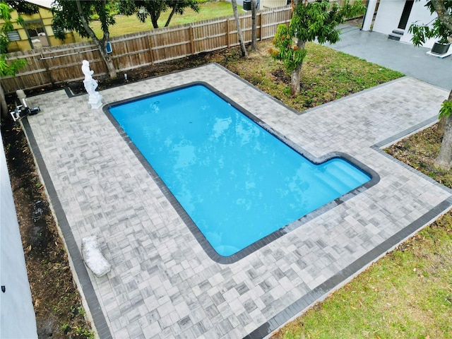 view of pool with a patio