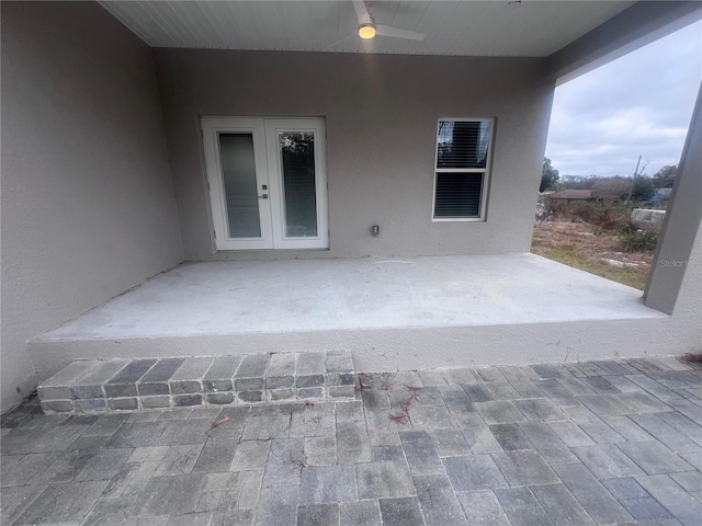 view of patio / terrace with ceiling fan