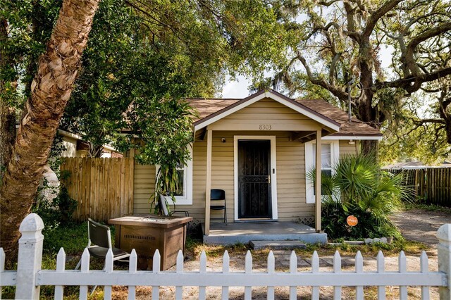 view of bungalow-style house