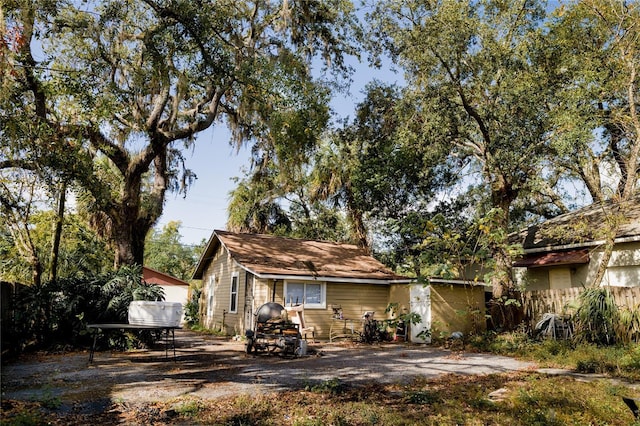 view of back of property