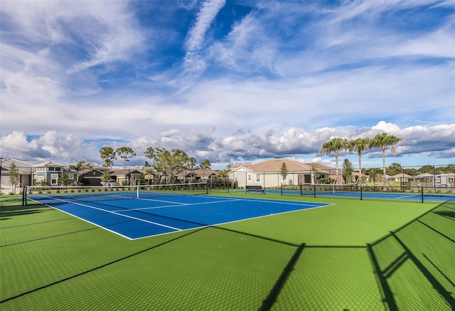 view of tennis court