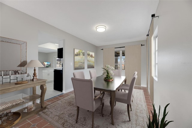 dining area featuring a wealth of natural light