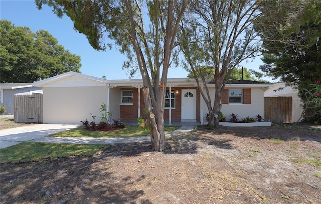 view of ranch-style home