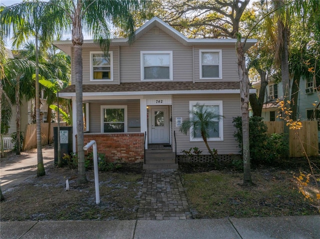 view of front of home