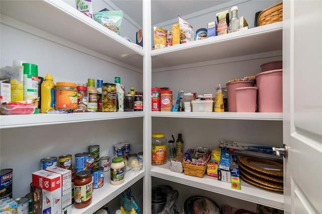 view of pantry