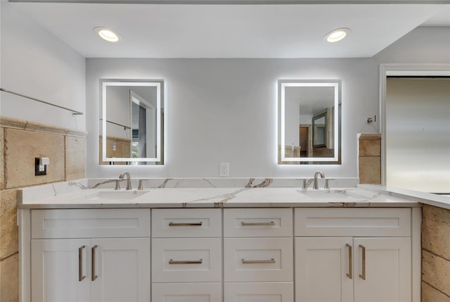 bathroom featuring vanity